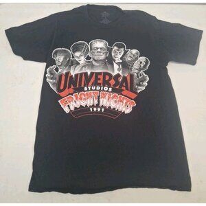 Halloween Horror Nights Fright Nights Classic Monsters Shirt 1991 Size S